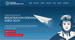 Desktop Screenshot of greatpaperairplane.org